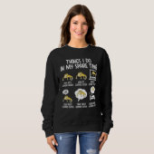 Sweatshirt Leopard Gecko Things I Do In My Spare Time Leopard (Devant entier)