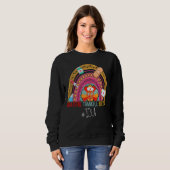 Sweatshirt Leopard Grateful ICU Thanksgiving Rainbow (Devant entier)