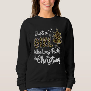 Sweatshirt Leopard Juste Une Fille Qui Aime Les Peckers Et Ch