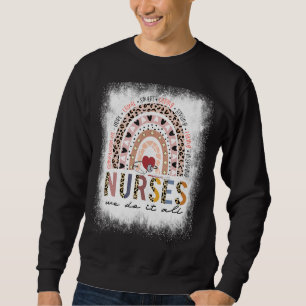Sweatshirt Léopard Léopard Rainbow Nurse Nous Le Faisons Tout