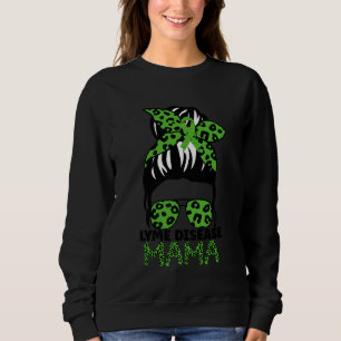 Sweatshirt Leopard Messy Cheveux Bun Lyme Maladie Mama Pour F