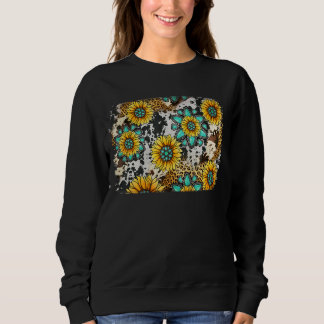 Sweatshirt Léopard Ouest Rodéo Cachette Gemstone Sunflower B