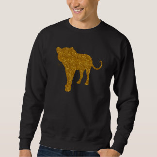 Sweatshirt Leopard Pour Femmes Fille Panther Animal Gros Chat