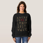 Sweatshirt Leopard Prek Kindergarten Hi Alphabet Back To Scho (Devant entier)