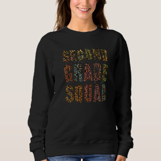 Sweatshirt Léopard Professeur de Brigade de Deuxième Année Bo