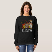 Sweatshirt Leopard Pumpkin Falling It's Fall Y'all Yellow Bea (Devant entier)