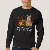 Sweatshirt Leopard Pumpkin Falling It's Fall Y'all Yellow Cor (Devant)