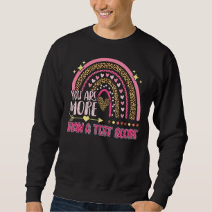 Sweatshirt Leopard Rainbow Vous Êtes Plus Qu'Un Test Score Te