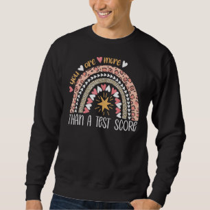 Sweatshirt Leopard Rainbow Vous Êtes Plus Qu'Un Test Score Te