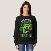 Sweatshirt Leopard St Patricku, un professeur de mathématique (Devant entier)