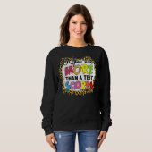 Sweatshirt Leopard Vous Êtes Plus Qu'Un Test Score Enseignant (Devant entier)