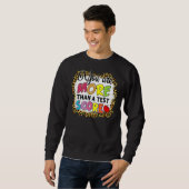 Sweatshirt Leopard Vous Êtes Plus Qu'Un Test Score Enseignant (Devant entier)