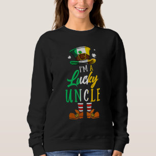 Sweatshirt Leprechaun Casquette Je suis un oncle chanceux St