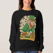 Sweatshirt Leprechaun DJ St Patrick's Day (Devant)