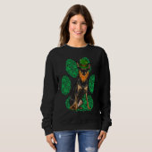 Sweatshirt Leprechaun Miniature Pinscher St Patricks Day Sham (Devant entier)