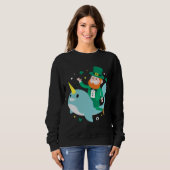 Sweatshirt Leprechaun Narwhale  Cute St Patricks Day 2020 Boy (Devant entier)