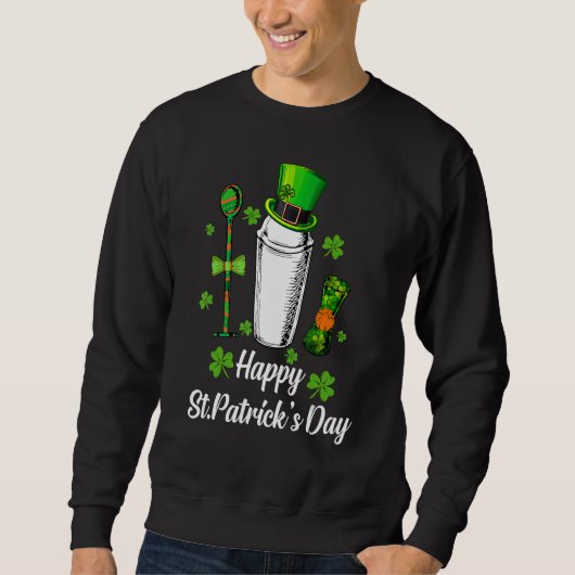 Sweatshirt Leprechaun Shamrock Bartender Happy St Patrick's D (Devant)