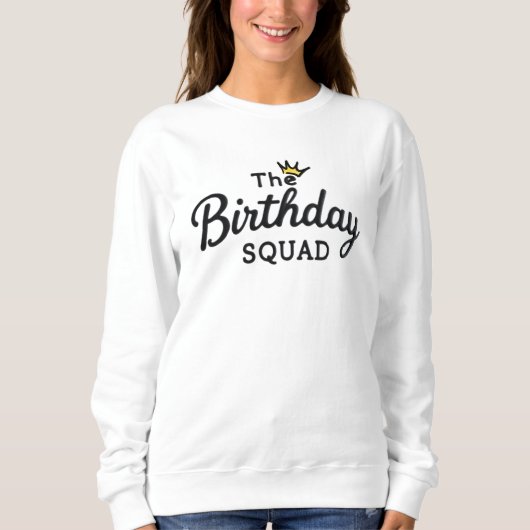 Sweatshirt L'équipe d'anniversaire (Devant)