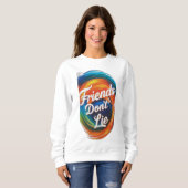 Sweatshirt Les amis ne mentent pas (Devant entier)