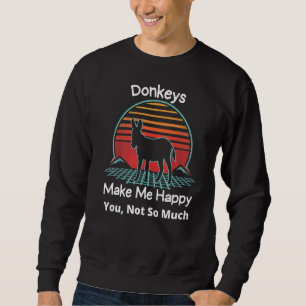 Sweatshirt Les ânes me rendent heureux éleveur d'ânes ferme a
