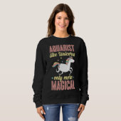 Sweatshirt Les Aquaristes Comme Les Unicornes Seulement Plus  (Devant entier)