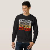 Sweatshirt Les astronautes rétro utilisent Linux parce qu'ils (Devant entier)