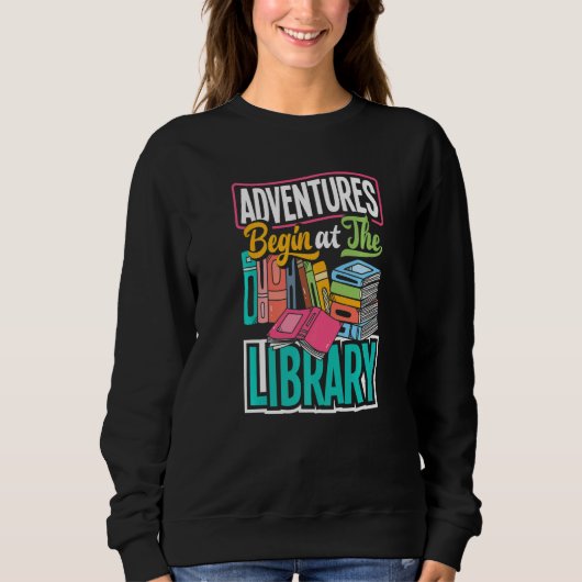 Sweatshirt Les aventures de technicien de bibliothèque archiv (Devant)