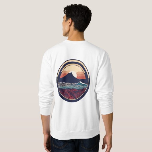 Sweatshirt Les aventures Surfs de Sushi (Dos entier)