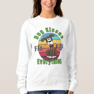 Sweatshirt Les baisers de chien réparent tout