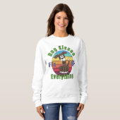 Sweatshirt Les baisers de chien réparent tout (Devant entier)