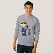 Sweatshirt Les cacahuètes| Skeleton Charlie Brown (Devant entier)