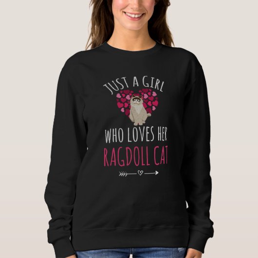 Sweatshirt Les Cadeaux De Ragdoll Pour Les Femmes| Amoureux d (Devant)