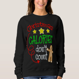 Sweatshirt Les calories de Noël ne comptent pas - Gingembre m