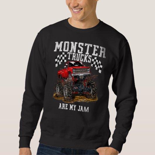Sweatshirt Les Camions Monster Sont Ma Confiture Pour Jeunes  (Devant)