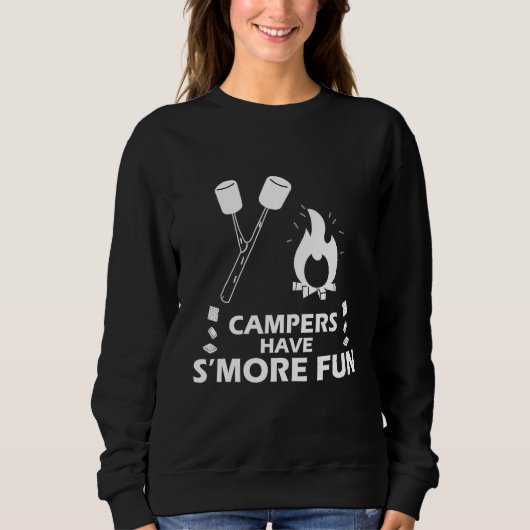 Sweatshirt Les Campeurs Ont Plus De Plaisirs (Devant)