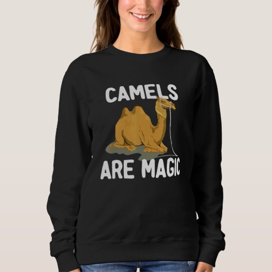 Sweatshirt Les Chameaux Cute Camel Sont Magiques Animal Camel (Devant)