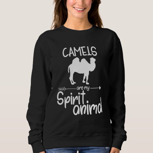 Sweatshirt Les chameaux Sont Mon Esprit Animal Pour Hommes Fe (Devant)