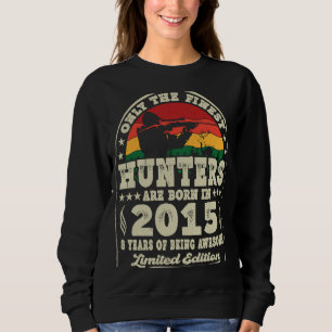 Sweatshirt Les Chasseurs Les Plus Beaux Sont Nés En 2015 Chas