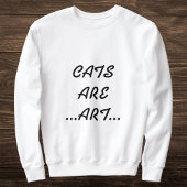 Sweatshirt Les Chats Personnalisés Sont Art Cool Drôle Noir B