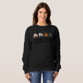 Sweatshirt Les chats sont comme des chips, on ne peut pas en (Devant entier)