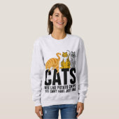 SWEATSHIRT LES CHAUSSURES SONT COMME DES CHIPS DE POMME DE TE (Devant entier)