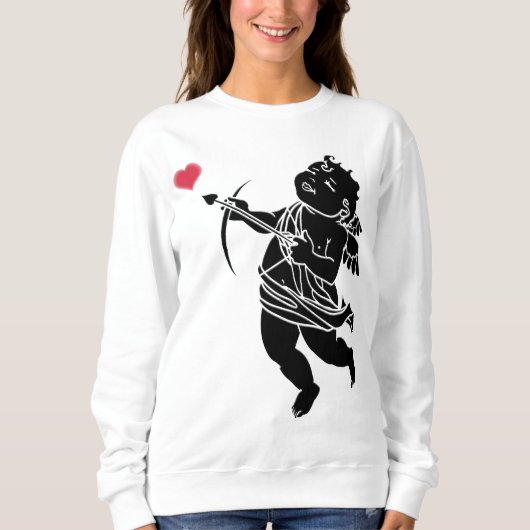 Sweatshirt Les Chemises d'Amour Cupidantes de la Dame Sweatsh (Devant)