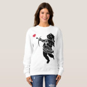 Sweatshirt Les Chemises d'Amour Cupidantes de la Dame Sweatsh (Devant entier)