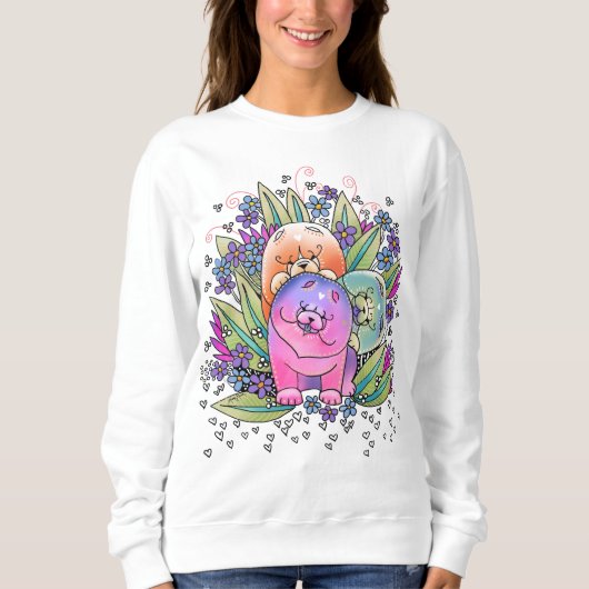 Sweatshirt Les chemises de bouffe de BINDI PLAYDATE (Devant)