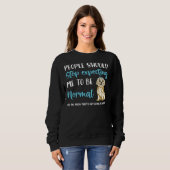 Sweatshirt Les Chiites Tzu Devraient Arrêter De S'Attendre À (Devant entier)