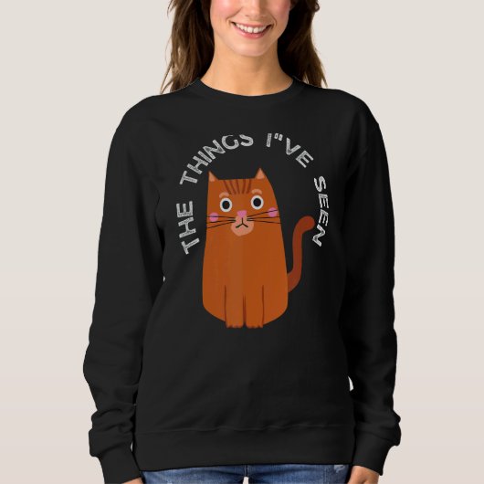 Sweatshirt Les choses que j'ai vues Chat (Devant)