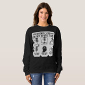 Sweatshirt Les choses que je fais dans mon temps libre Frisbe (Devant entier)