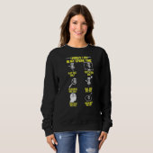 Sweatshirt Les choses que je fais dans mon temps libre Frisbe (Devant entier)
