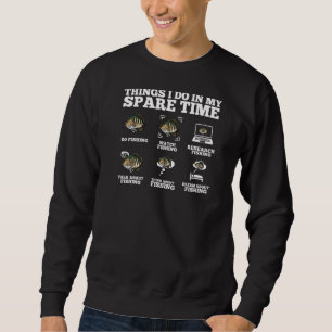 Sweatshirt Les Choses Que Je Fais Dans Mon Temps Libre Pêche