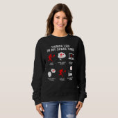 Sweatshirt Les Choses Que Je Fais Dans Mon Temps Libre Regard (Devant entier)